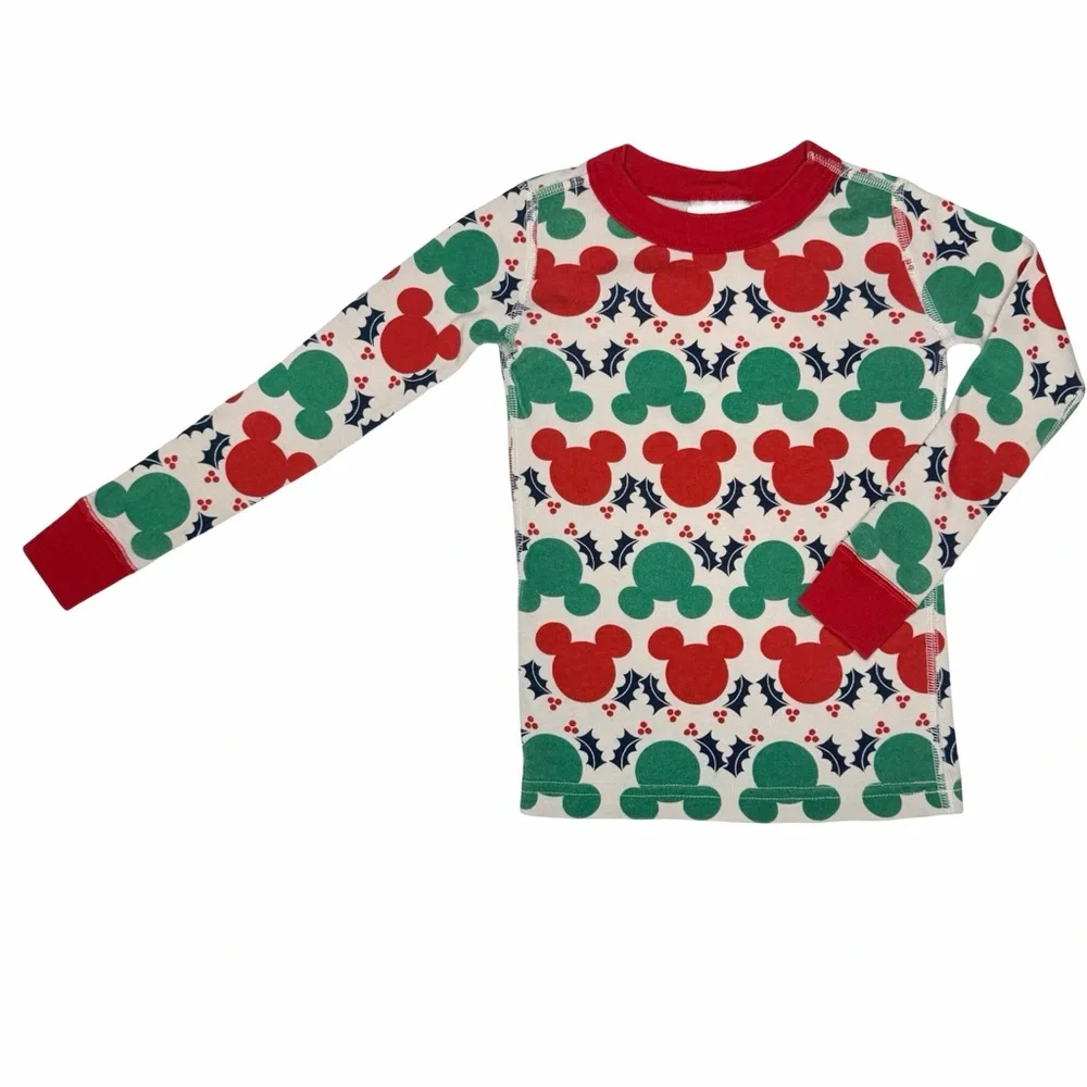 Hanna Andersson Disney Mickey Christmas Long Johns‎ Pajamas